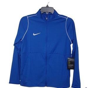 Nike Dry-Fit Youth Unisex Long Sleeve Royal Blue BV6906-463 Full Zip Sz L New WT